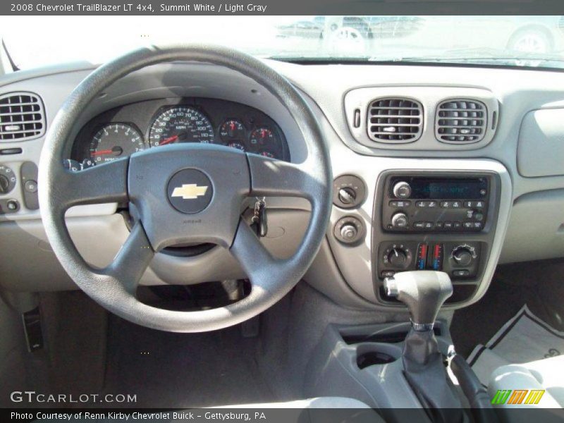 Summit White / Light Gray 2008 Chevrolet TrailBlazer LT 4x4