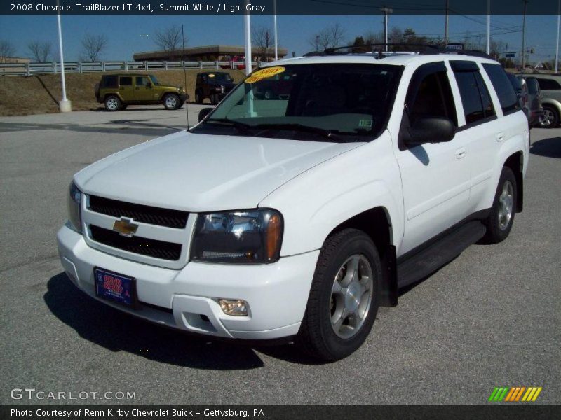 Summit White / Light Gray 2008 Chevrolet TrailBlazer LT 4x4