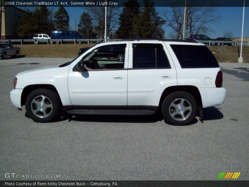Summit White / Light Gray 2008 Chevrolet TrailBlazer LT 4x4
