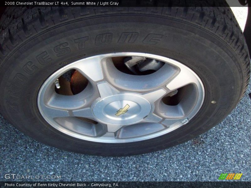 Summit White / Light Gray 2008 Chevrolet TrailBlazer LT 4x4