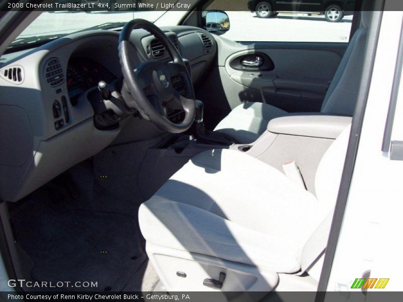 Summit White / Light Gray 2008 Chevrolet TrailBlazer LT 4x4