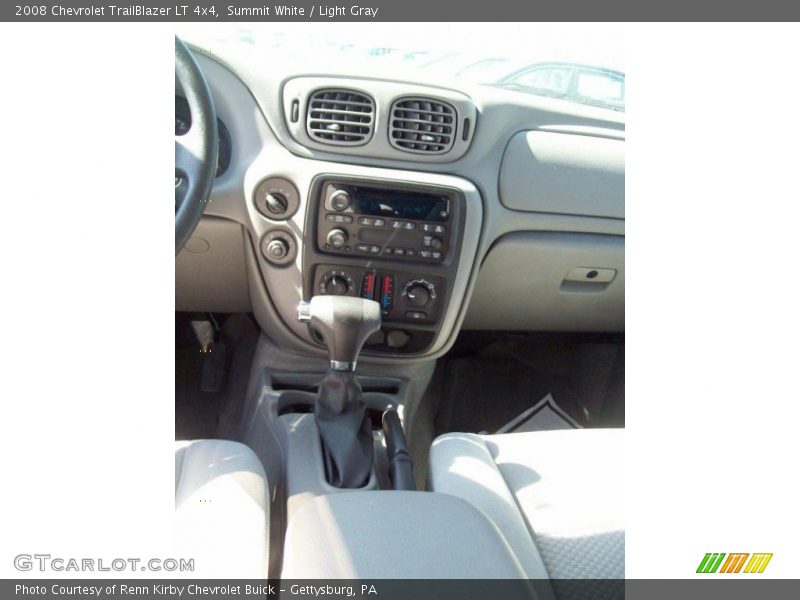 Summit White / Light Gray 2008 Chevrolet TrailBlazer LT 4x4