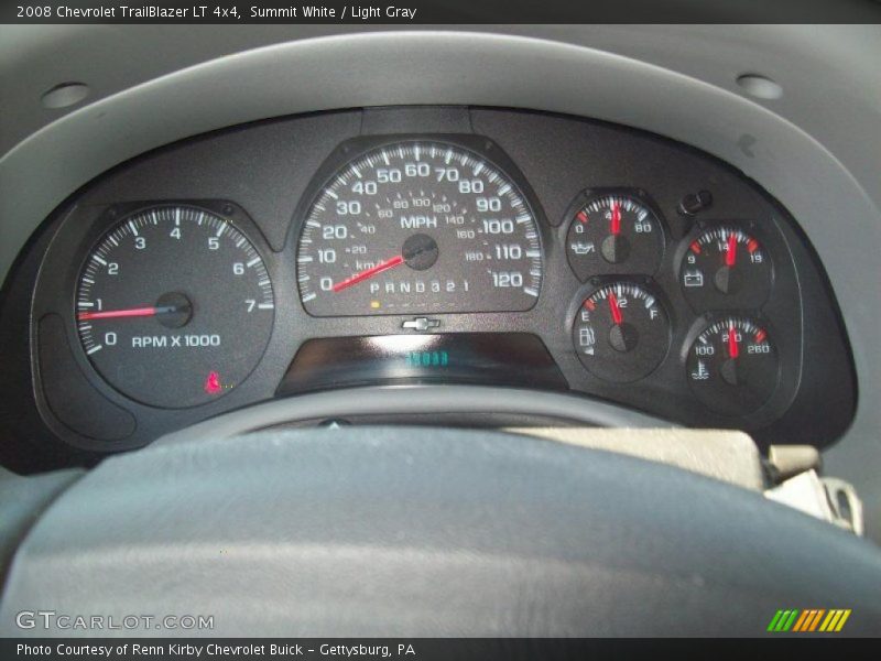Summit White / Light Gray 2008 Chevrolet TrailBlazer LT 4x4