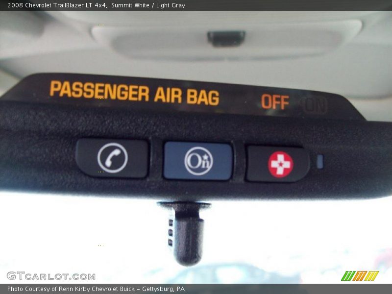 Summit White / Light Gray 2008 Chevrolet TrailBlazer LT 4x4