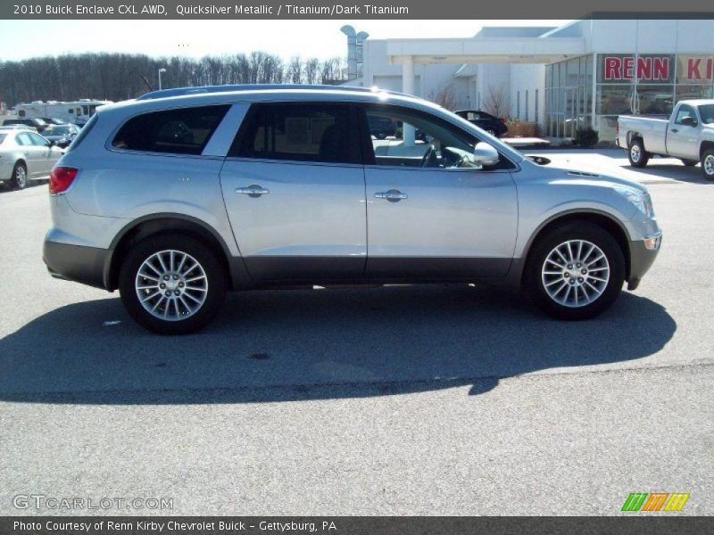 Quicksilver Metallic / Titanium/Dark Titanium 2010 Buick Enclave CXL AWD