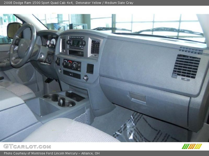 Detonator Yellow / Medium Slate Gray 2008 Dodge Ram 1500 Sport Quad Cab 4x4