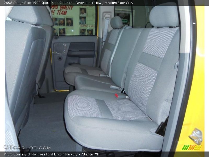 Detonator Yellow / Medium Slate Gray 2008 Dodge Ram 1500 Sport Quad Cab 4x4