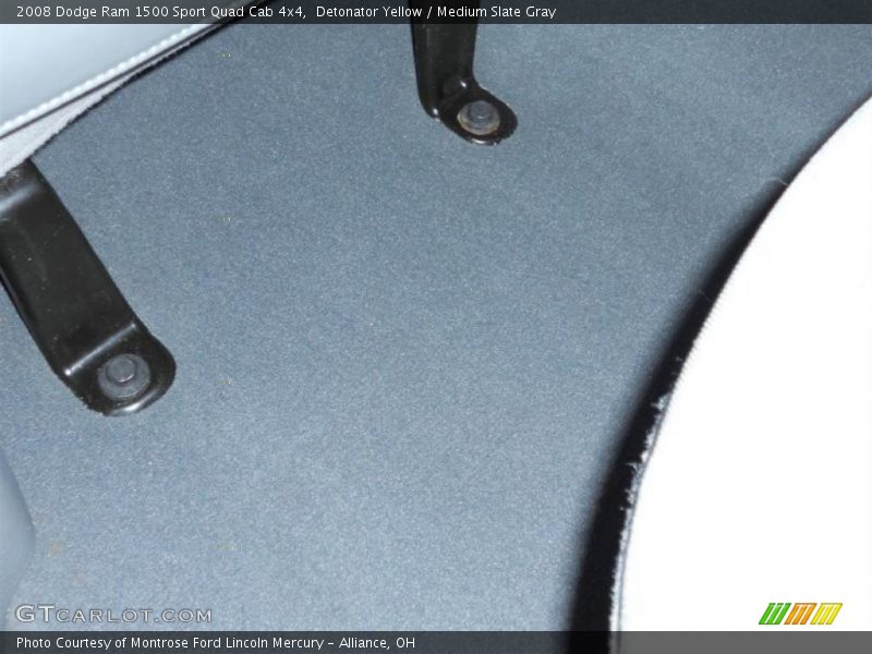 Detonator Yellow / Medium Slate Gray 2008 Dodge Ram 1500 Sport Quad Cab 4x4