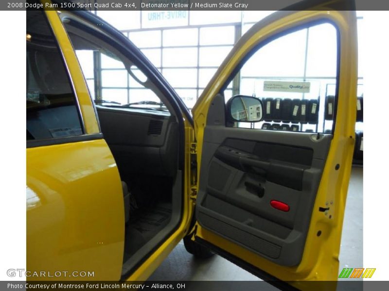 Detonator Yellow / Medium Slate Gray 2008 Dodge Ram 1500 Sport Quad Cab 4x4