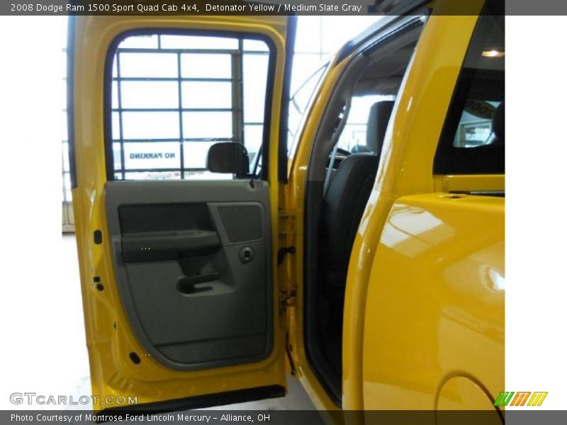 Detonator Yellow / Medium Slate Gray 2008 Dodge Ram 1500 Sport Quad Cab 4x4