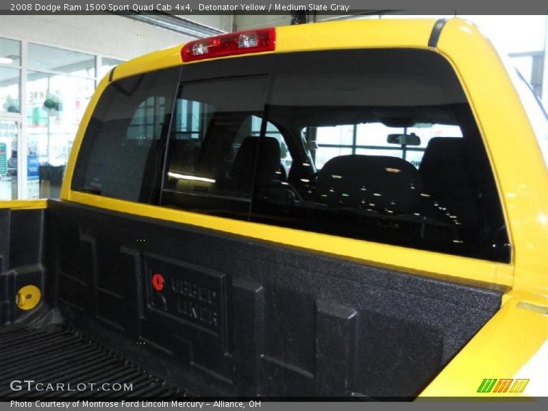 Detonator Yellow / Medium Slate Gray 2008 Dodge Ram 1500 Sport Quad Cab 4x4