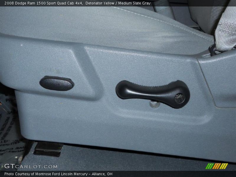 Detonator Yellow / Medium Slate Gray 2008 Dodge Ram 1500 Sport Quad Cab 4x4