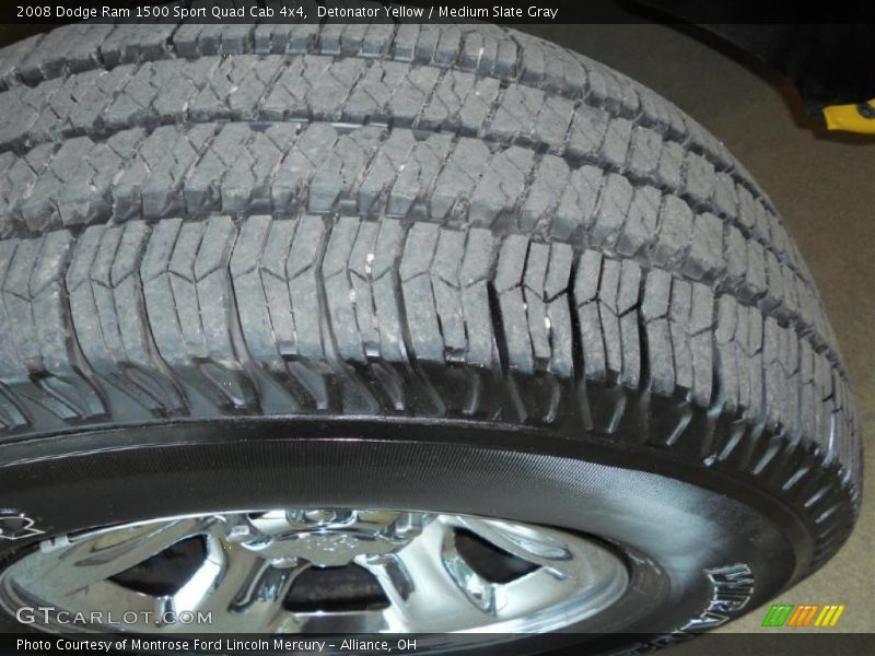 Detonator Yellow / Medium Slate Gray 2008 Dodge Ram 1500 Sport Quad Cab 4x4