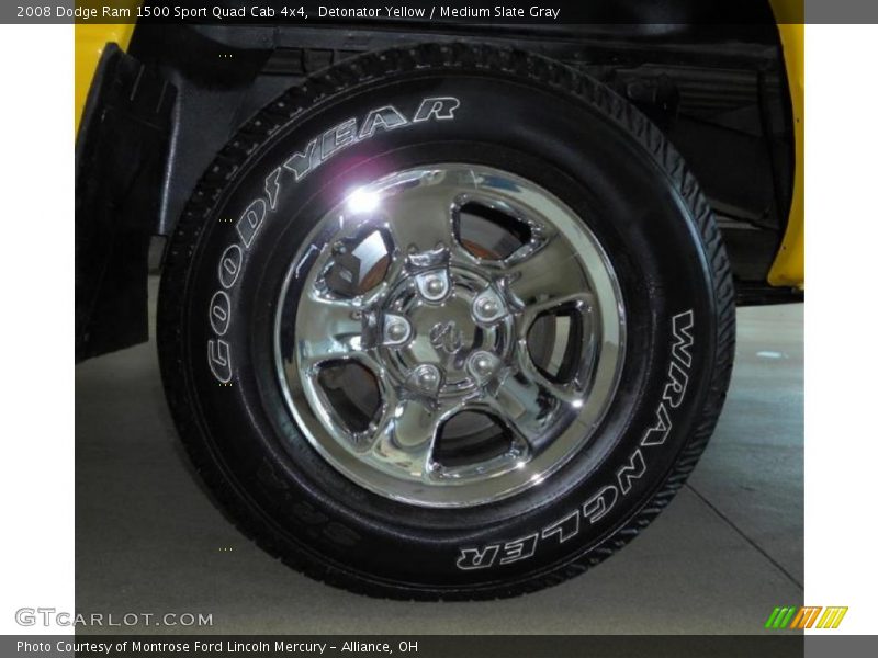 Detonator Yellow / Medium Slate Gray 2008 Dodge Ram 1500 Sport Quad Cab 4x4