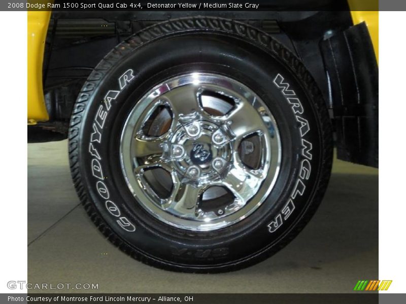 Detonator Yellow / Medium Slate Gray 2008 Dodge Ram 1500 Sport Quad Cab 4x4