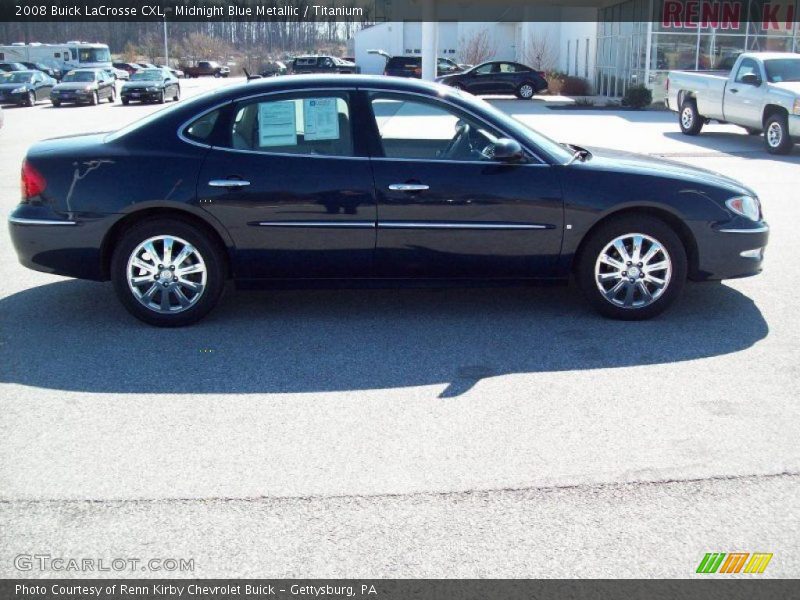 Midnight Blue Metallic / Titanium 2008 Buick LaCrosse CXL