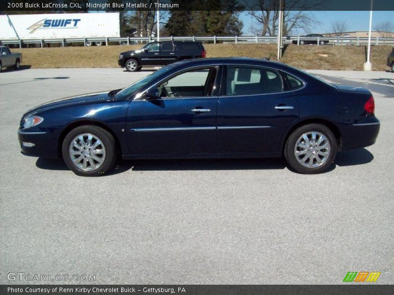 Midnight Blue Metallic / Titanium 2008 Buick LaCrosse CXL