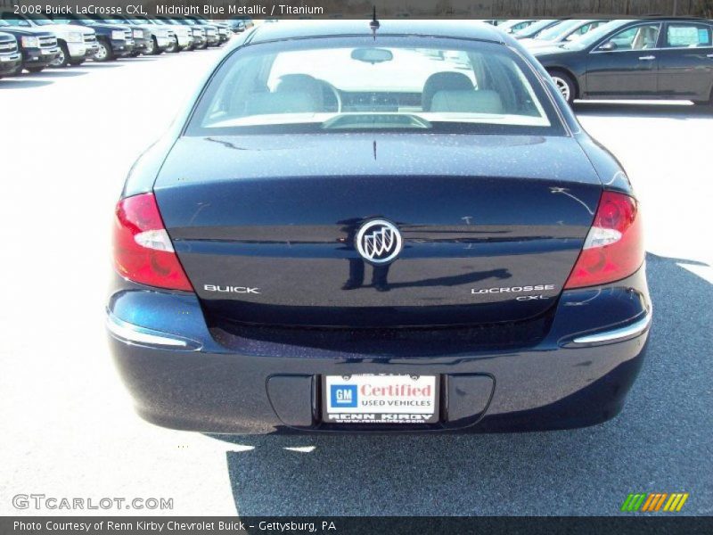 Midnight Blue Metallic / Titanium 2008 Buick LaCrosse CXL