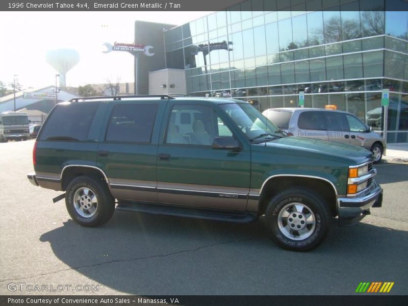 Emerald Green Metallic / Tan 1996 Chevrolet Tahoe 4x4