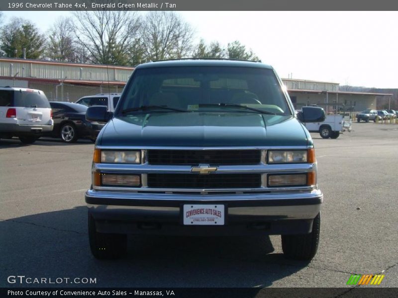 Emerald Green Metallic / Tan 1996 Chevrolet Tahoe 4x4