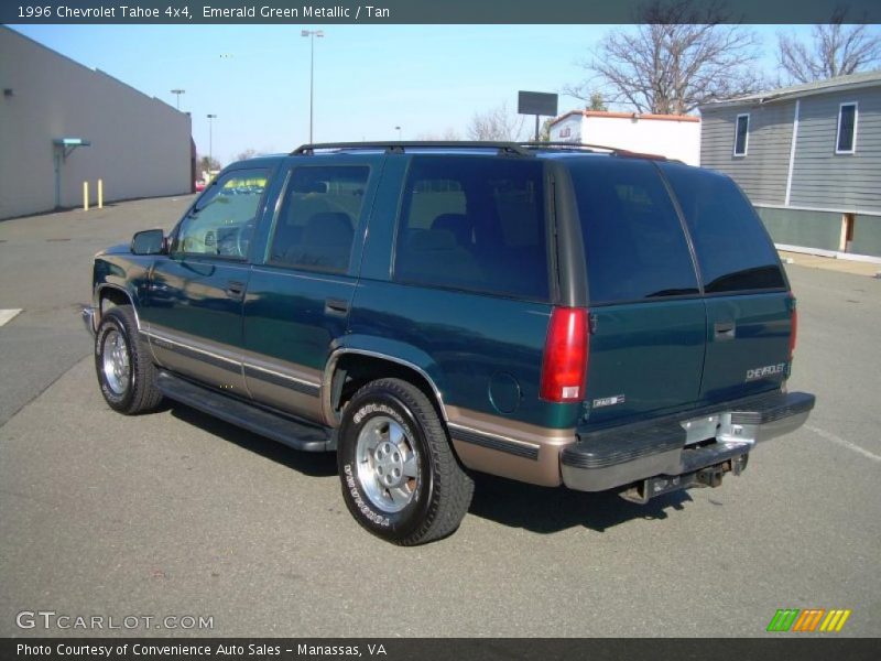 Emerald Green Metallic / Tan 1996 Chevrolet Tahoe 4x4