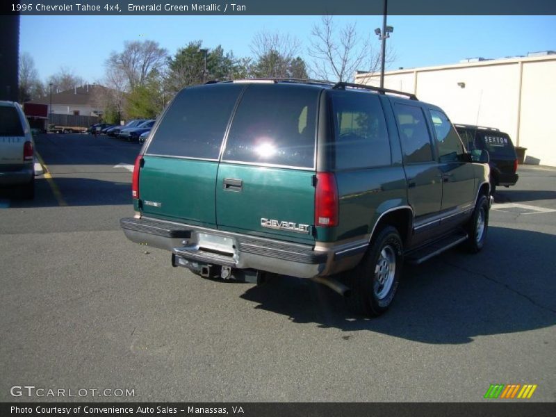 Emerald Green Metallic / Tan 1996 Chevrolet Tahoe 4x4