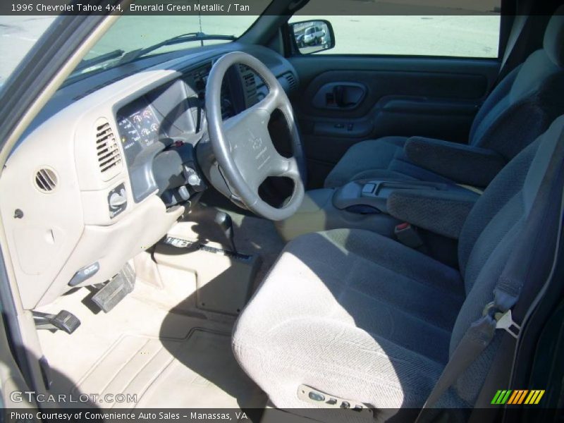 Emerald Green Metallic / Tan 1996 Chevrolet Tahoe 4x4