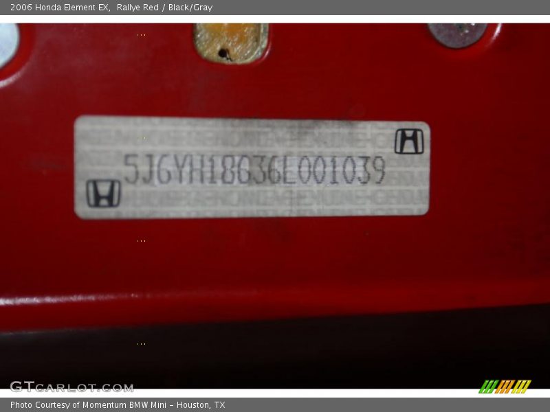Rallye Red / Black/Gray 2006 Honda Element EX