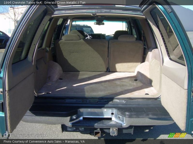 Emerald Green Metallic / Tan 1996 Chevrolet Tahoe 4x4