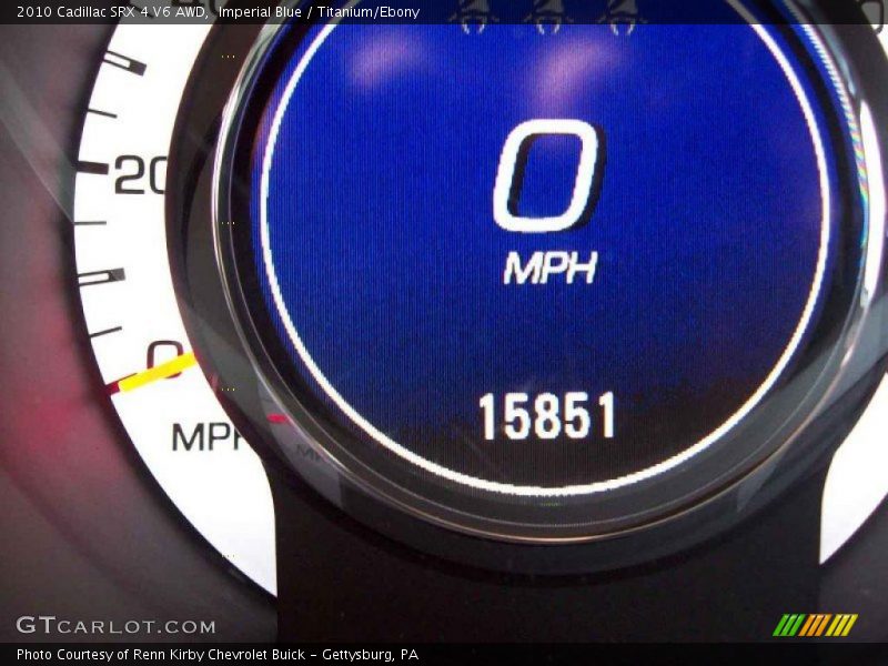 Imperial Blue / Titanium/Ebony 2010 Cadillac SRX 4 V6 AWD