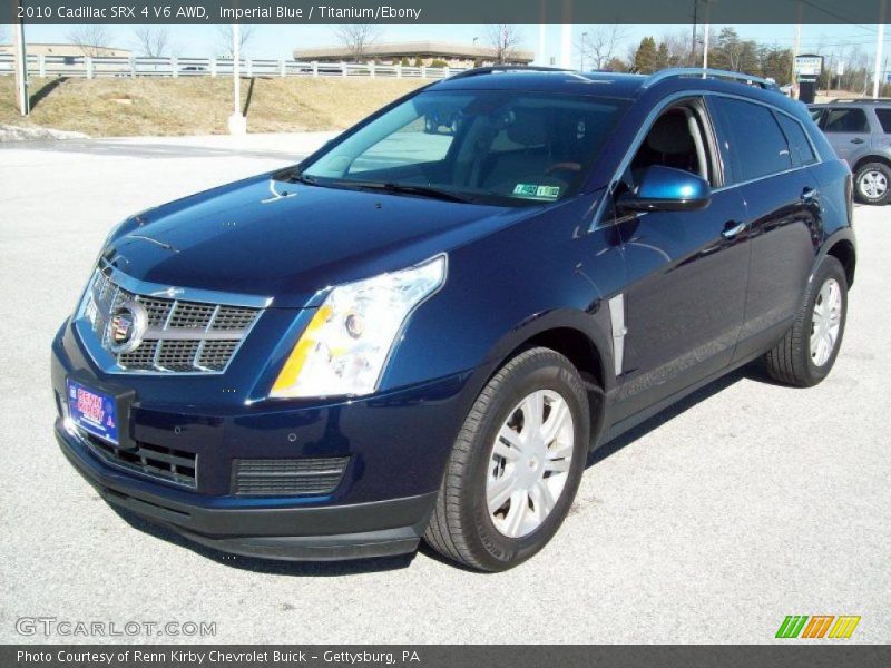 Imperial Blue / Titanium/Ebony 2010 Cadillac SRX 4 V6 AWD