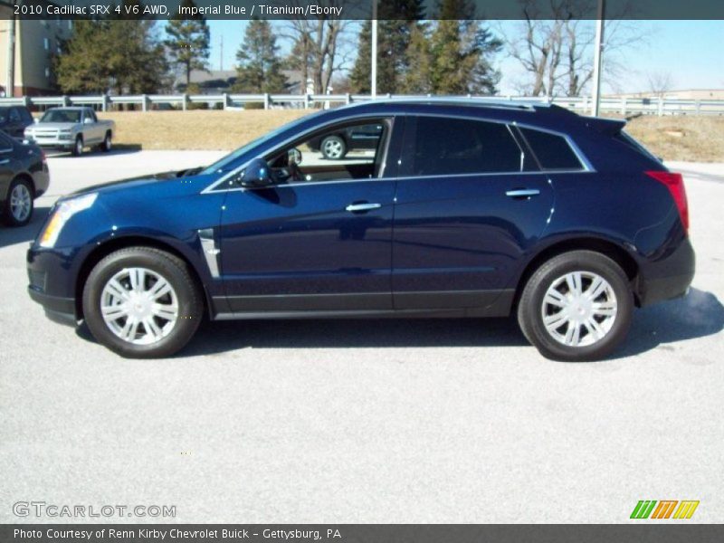 Imperial Blue / Titanium/Ebony 2010 Cadillac SRX 4 V6 AWD