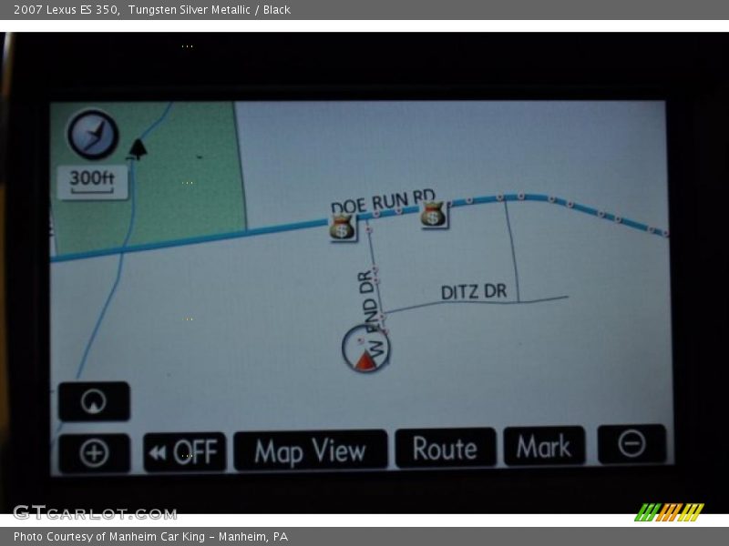 Tungsten Silver Metallic / Black 2007 Lexus ES 350
