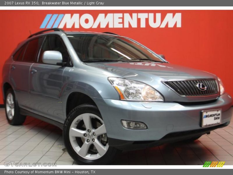 Breakwater Blue Metallic / Light Gray 2007 Lexus RX 350
