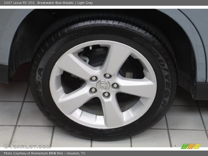 Breakwater Blue Metallic / Light Gray 2007 Lexus RX 350