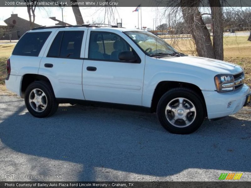 Summit White / Light Gray 2008 Chevrolet TrailBlazer LS 4x4