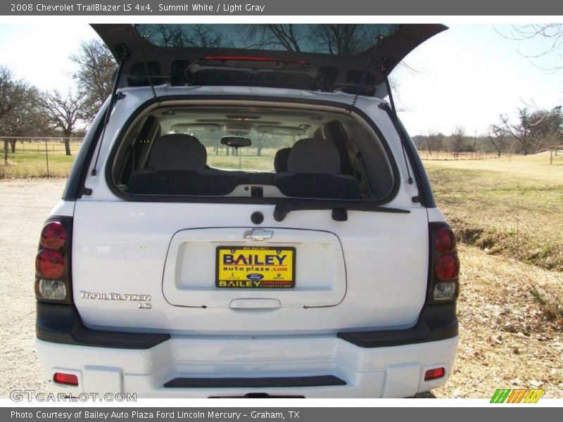 Summit White / Light Gray 2008 Chevrolet TrailBlazer LS 4x4