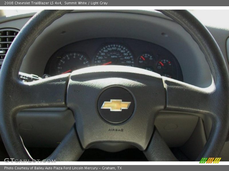 Summit White / Light Gray 2008 Chevrolet TrailBlazer LS 4x4