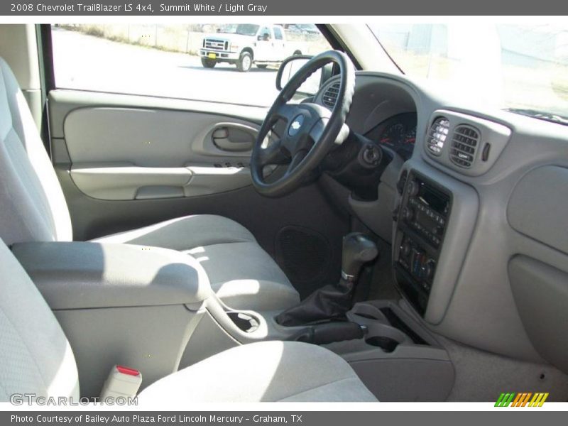 Summit White / Light Gray 2008 Chevrolet TrailBlazer LS 4x4