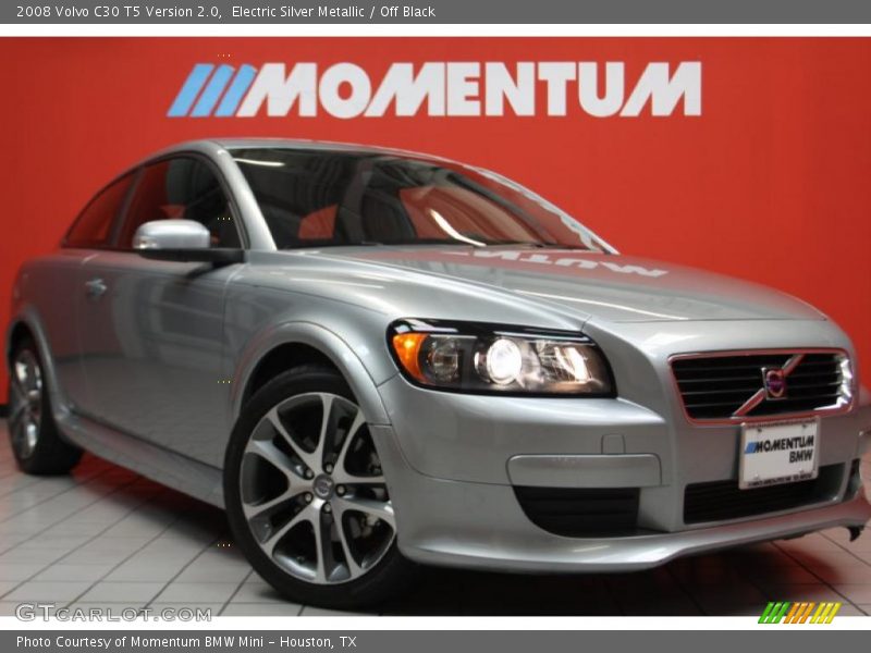 Electric Silver Metallic / Off Black 2008 Volvo C30 T5 Version 2.0