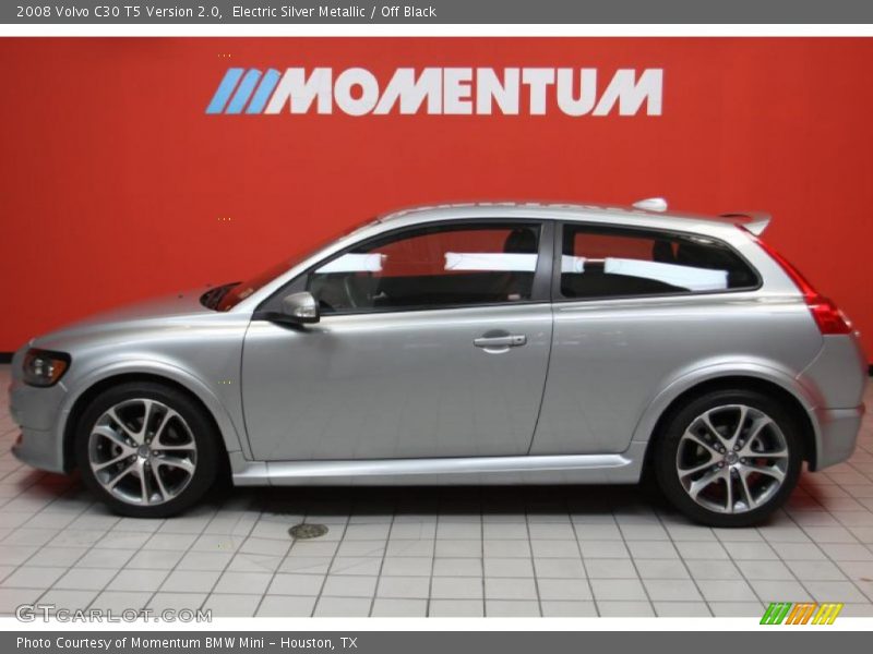 Electric Silver Metallic / Off Black 2008 Volvo C30 T5 Version 2.0