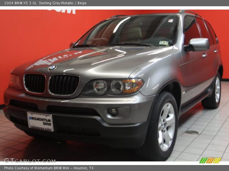 Sterling Grey Metallic / Beige 2004 BMW X5 3.0i