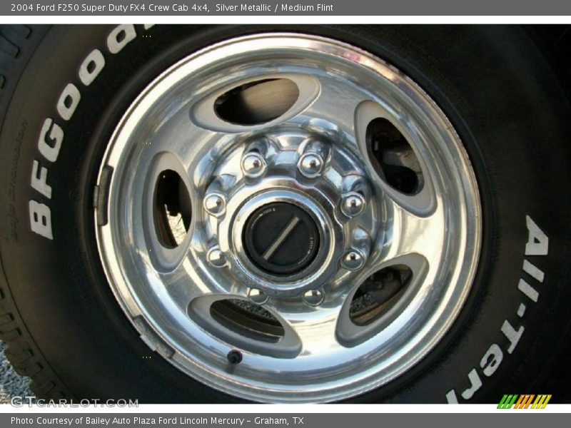 Silver Metallic / Medium Flint 2004 Ford F250 Super Duty FX4 Crew Cab 4x4