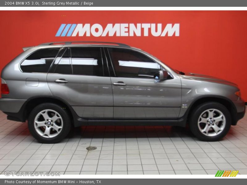 Sterling Grey Metallic / Beige 2004 BMW X5 3.0i