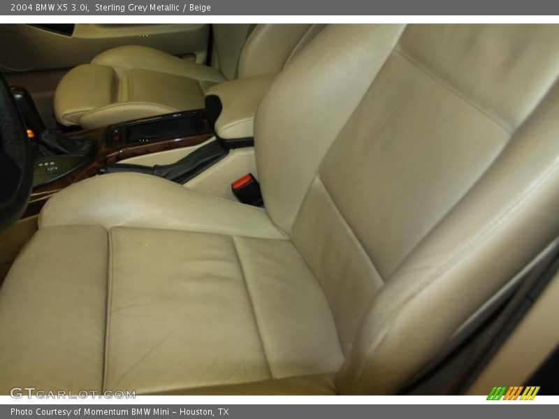 Sterling Grey Metallic / Beige 2004 BMW X5 3.0i
