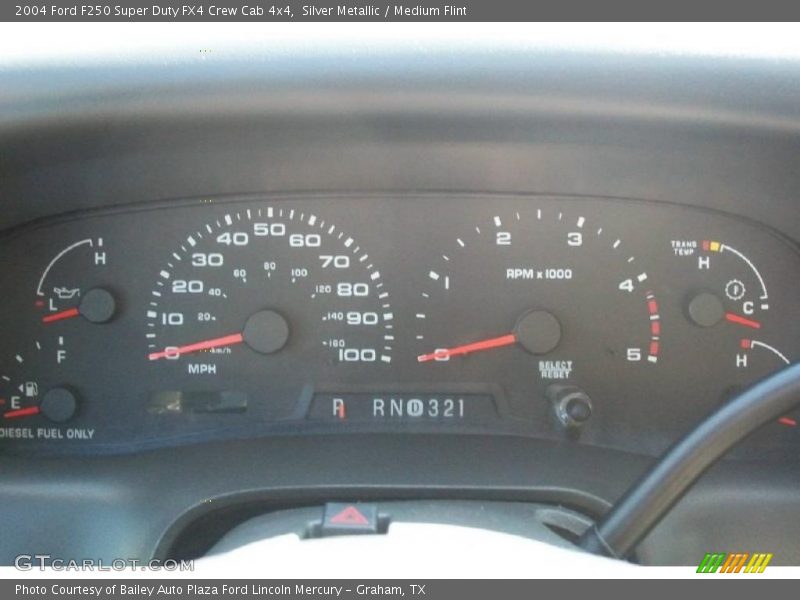 Silver Metallic / Medium Flint 2004 Ford F250 Super Duty FX4 Crew Cab 4x4