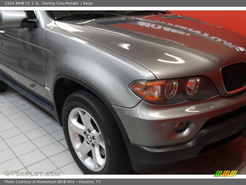 Sterling Grey Metallic / Beige 2004 BMW X5 3.0i