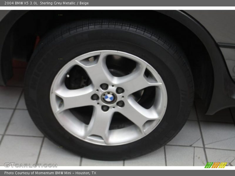 Sterling Grey Metallic / Beige 2004 BMW X5 3.0i