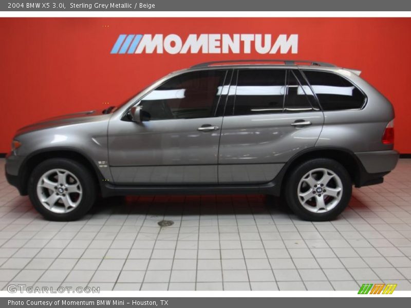 Sterling Grey Metallic / Beige 2004 BMW X5 3.0i