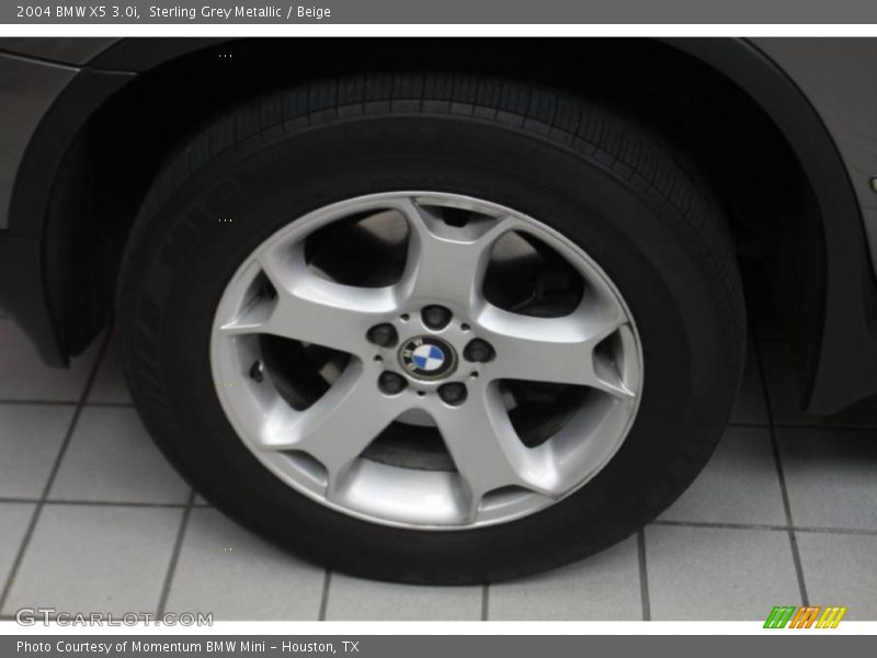 Sterling Grey Metallic / Beige 2004 BMW X5 3.0i
